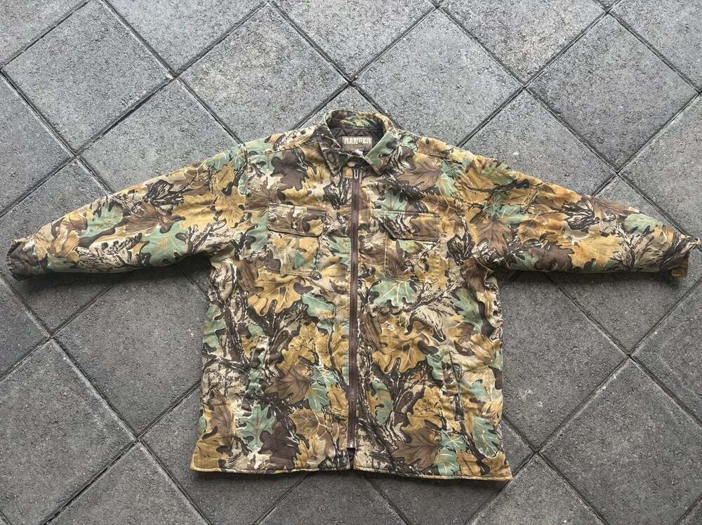 Ranger by AST Sportswear Quilted Lined Camo Hunting Jacket Size L